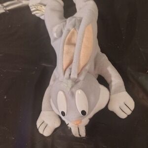 Vintage Play-By-Play Bugs Bunny Plush Looney Tunes Stuffed Animal Grey White